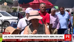 Altas temperaturas continuarán hasta abril en Lima, según Senamhi. Foto y video: América Noticias