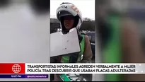 Policía interviene a transportistas informales en Surco.