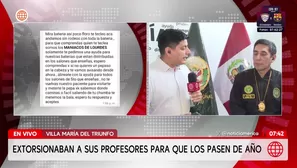 Alumnos extorsionaban a profesores para aprobar el año escolar. Foto y video: América Noticias