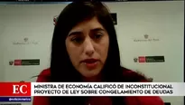 María Antonieta Alva, ministra de Economía.