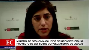 María Antonieta Alva, ministra de Economía.