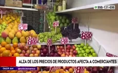 Alza del precio de los alimentos afecta a los comerciantes - Noticias de precio-alimentos