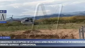 Un helicóptero de la Fuerza Aérea del Perú (FAP)