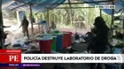 Amazonas: Policía destruyó laboratorio de droga