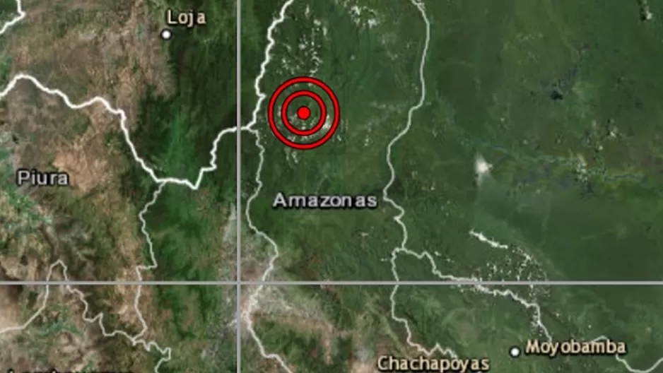 Sismo en Amazonas. Foto: IGP