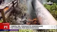 Amazonas: Tubería de oleoducto norperuano fue cortada causando derrame de petróleo