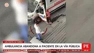 Ambulancia abandonó a paciente en casa equivocada en SMP