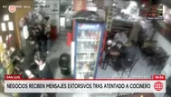 Amenazan a negocios tras atentado a cocinero de chifa en San Luis