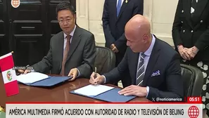 América Multimedia firmó acuerdo con autoridad de radio y televisión de Beijing / América Noticias
