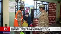 Ayúdanos a ayudar ha sido una campaña de Cáritas del Perú, América Televisión, Canal N y el Ministerio de Defensa