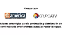 Am&eacute;rica TV y ATV apuntan a la producci&oacute;n de contenidos de alta calidad dentro y fuera del pa&iacute;s. Foto. Difusi&oacute;n