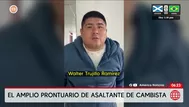 El amplio prontuario de asaltante de cambista