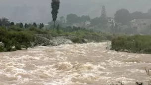 Las lluvias vienen originando el incremento del caudal. Foto: Andina