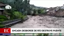 Las fuertes precipitaciones han dejado 20 viviendas inhabitables. (Foto y video: América Noticias)