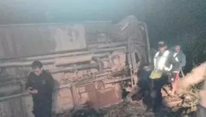 Accidente se registró en la Carretera Longitudinal de Conchucos (Foto: Captura Canal N)