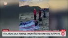 Áncash: Avalancha en el nevado Alpamayo deja tres heridos