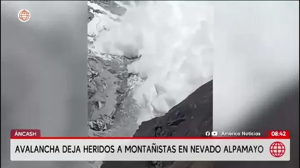 Áncash: Tres heridos tras avalancha en nevado Alpamayo/ América Noticias Áncash: Tres heridos tras avalancha en nevado Alpamayo/ América Noticias