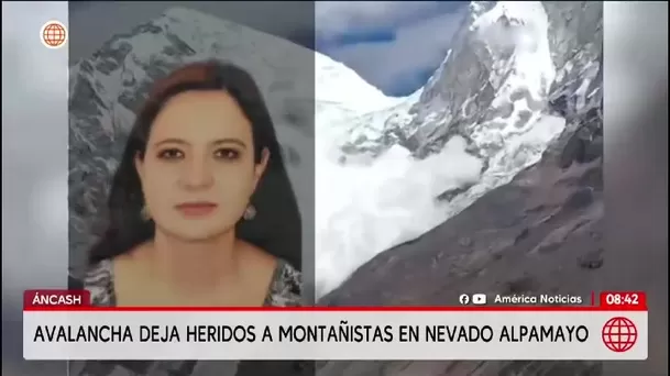 Tres montañistas resultan heridos por una avalancha en el nevado Alpamayo/ América Noticias Tres montañistas resultan heridos por una avalancha en el nevado Alpamayo/ América Noticias