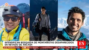 Rescatistas buscan a montañistas desaparecidos en nevado Artesonraju en Áncash. / Video: América Noticias
