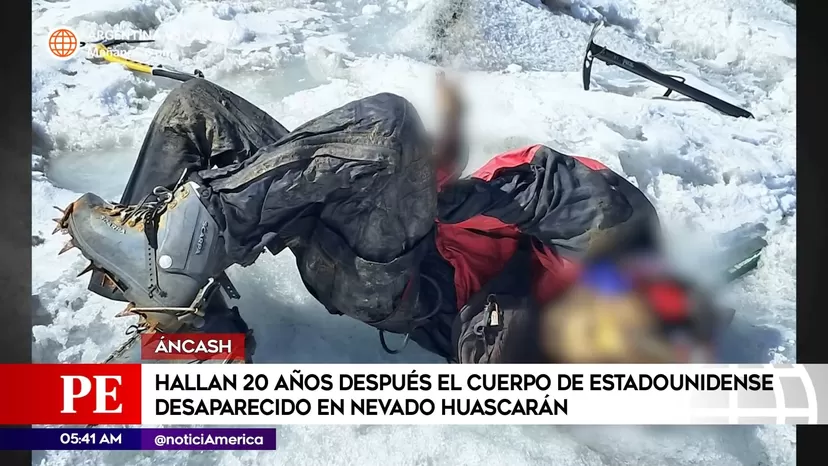 Áncash: Hallan después de 20 años cuerpo de estadounidense desaparecido en nevado Huascarán