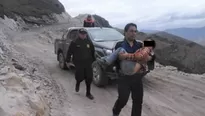 Ancash: niño de 7 años caminó más de una hora y salvó a su padre herido en accidente. Foto y video: Andina