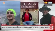 Áncash: Rescatistas buscan a tres montañistas en nevado Huascarán