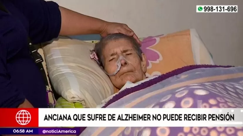 Anciana con delicado estado de salud no puede recibir su pensión de dos meses