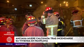 Incendio en San Juan de Miraflores. América Noticias