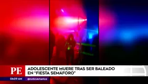 Adolescente murió en fiesta semáforo. América Noticias