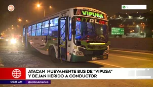 Nuevo ataque a bus de transporte público en Ancón. Foto y video: América Noticias