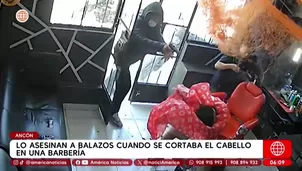 Asesinan a joven mientras se cortaba el cabello en barbería de Ancón. Foto y video: América Noticias