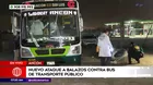 Ancón: Nuevo ataque contra bus de transporte público