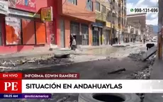 Andahuaylas: Ciudadanos limpian las calles tras violentas protestas - Noticias de protesta