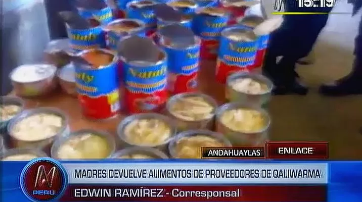Denuncian que alimentos de Qali Warma se encuentran en mal estado en Andahuaylas Denuncian que alimentos de Qali Warma se encuentran en mal estado en Andahuaylas