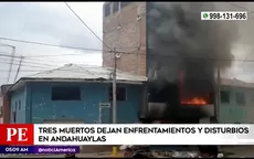 Andahuaylas: Enfrentamientos y disturbios dejaron tres muertos - Noticias de pelicanos-muertos