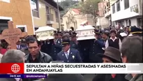 Entierro en Andahuaylas. Foto: América Noticias