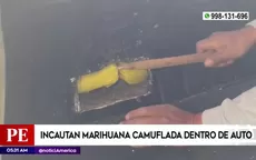 Andahuaylas: Incautan marihuana camuflada dentro de auto - Noticias de marihuana