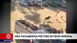 Andahuaylas: Niña fue embestida por toro en fiesta patronal