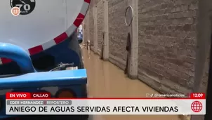 Aniego de aguas servidas inunda viviendas y negocios en el Callao. Foto y video: América Noticias