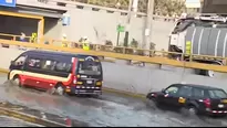 Aniego en la avenida Brasil.