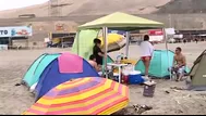 Año Nuevo: Cientos acampan en playas del sur