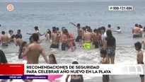 Año Nuevo en playas. Foto y video: América Noticias