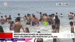 Año Nuevo en playas. Foto y video: América Noticias