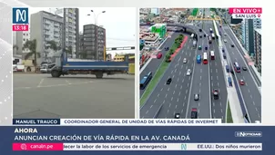 Viaducto en avenida Canadá iniciará con expediente técnico el 4 de septiembre