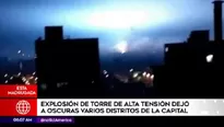 Apagón en Lima se produjo la noche del miércoles. Foto: América TV