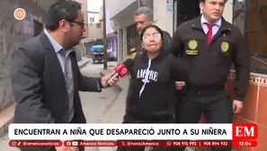 Aparece niña desaparecida en Ventanilla: niñera fue detenida. Foto y video: Canal N