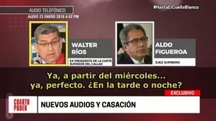 Los audios involucran a Walter Ríos y al magistrado Aldo Figueroa. Foto: América TV