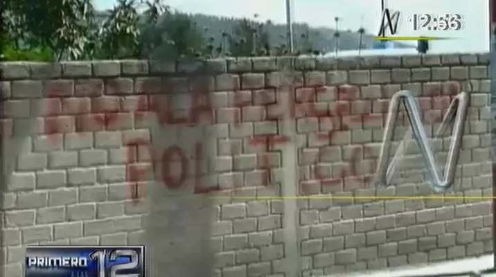 Aparecen nuevas pintas en calles de Ayacucho vinculadas al MOVADEF Aparecen nuevas pintas en calles de Ayacucho vinculadas al MOVADEF