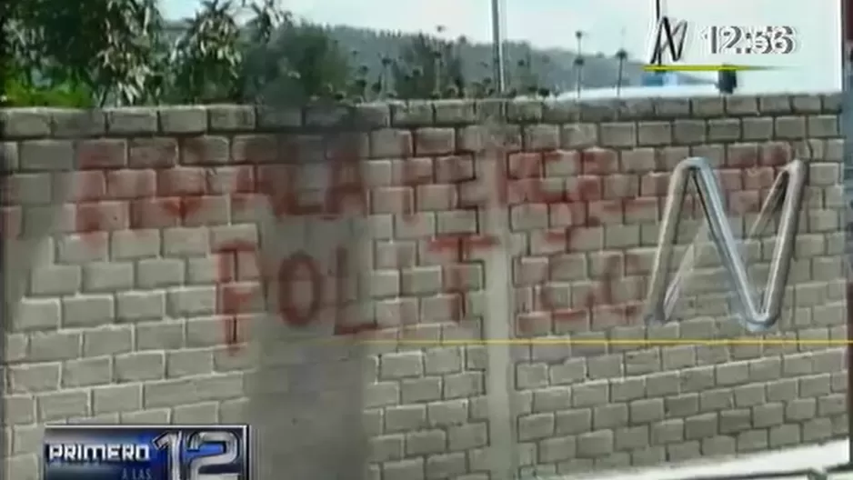 Aparecen nuevas pintas en calles de Ayacucho vinculadas al MOVADEF