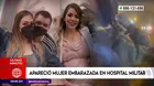 Apareció mujer embarazada en Hospital Militar